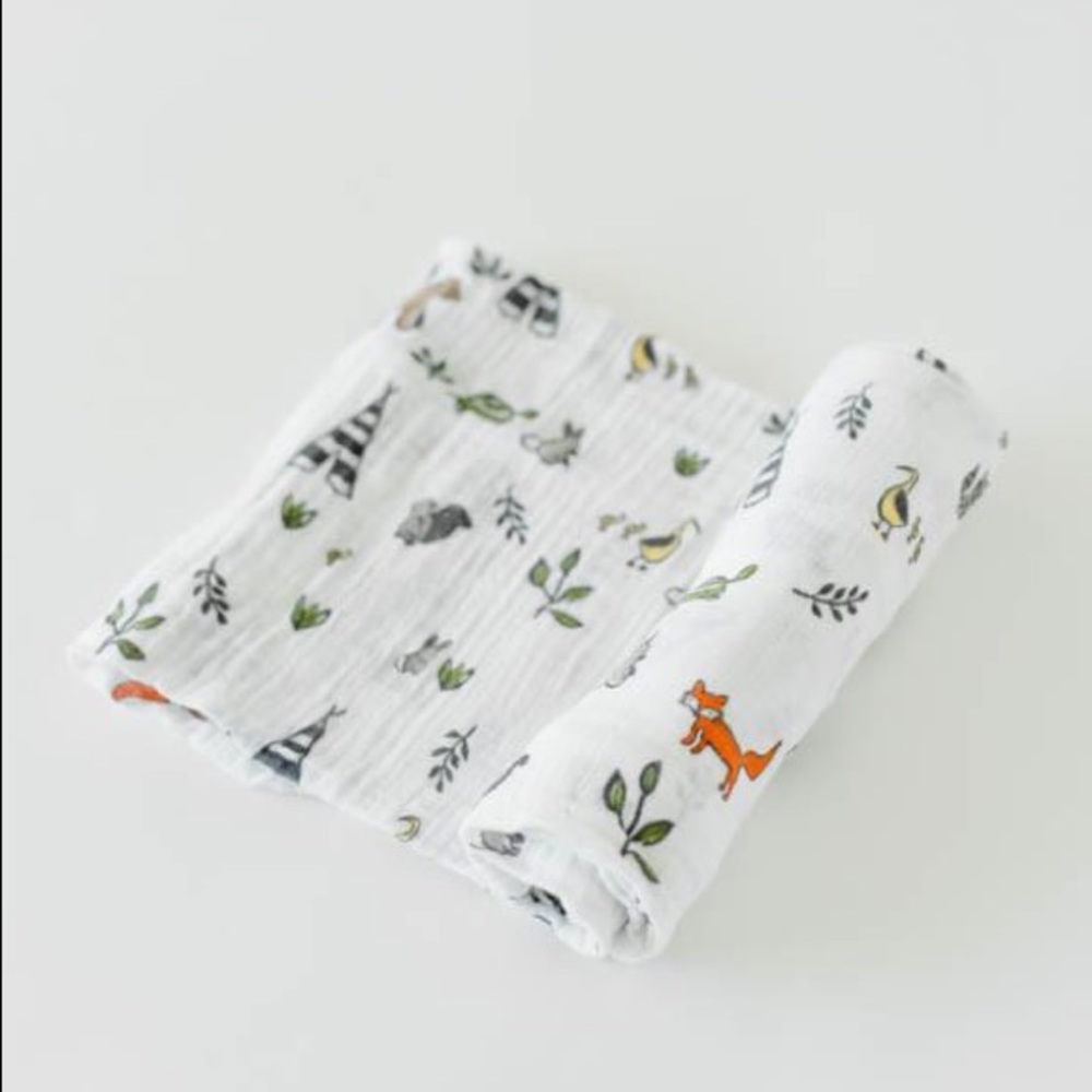 Little Unicorn Muslin Swaddle Blanket NWT